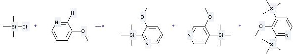 The Pyridine, 3-methoxy-2-(trimethylsilyl)- can be obtained by 3-Methoxy-pyridine and Chloro-trimethyl-silane.